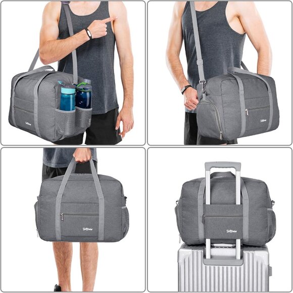 Sports Gym Bag with Wet Pocket & Shoes Compartment, Travel Duffel Bag - Picture 6 of 7